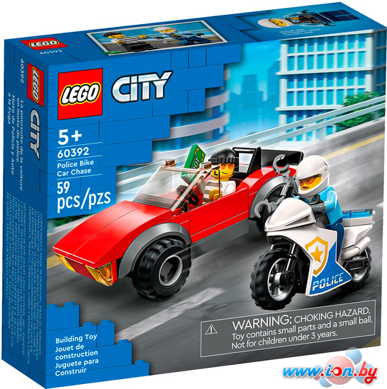 Конструктор LEGO City 60392 Полицейская погоня на байке в Могилёве