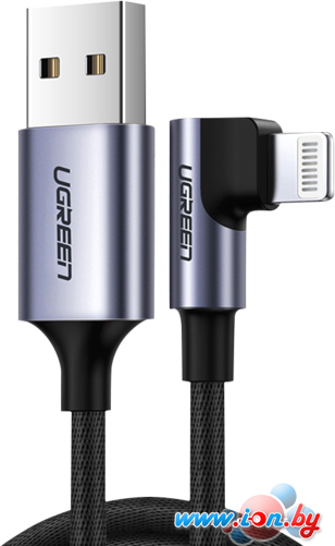 Кабель Ugreen US299 USB Type-A - Lightning (1 м, черный) в Витебске