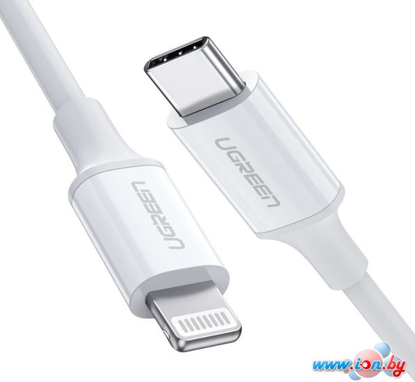 Кабель Ugreen US171 60748 USB Type-C - Lightning (1.5 м, белый) в Гомеле