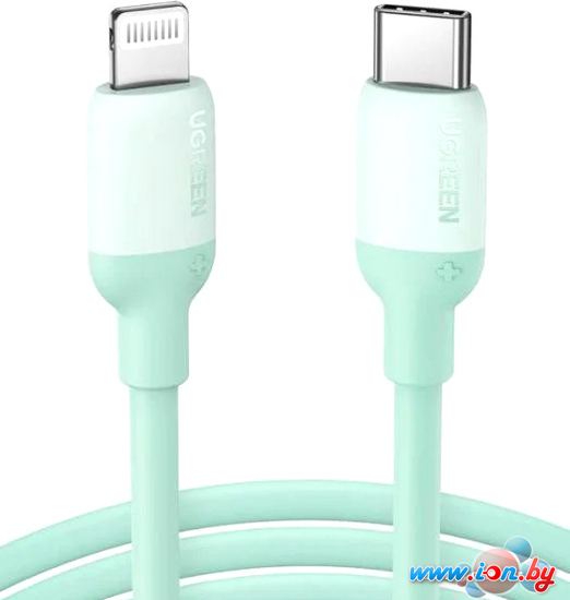 Кабель Ugreen US387 20308 USB Type-C - Lightning (1 м, зеленый) в Могилёве