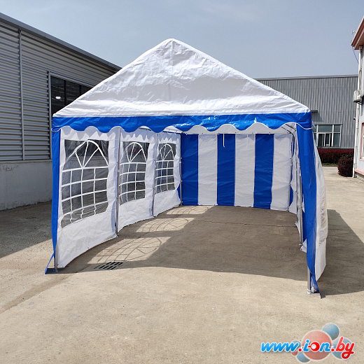 Тент-шатер Sundays Party 3x6 м (белый/синий) в Гомеле