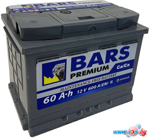 Автомобильный аккумулятор BARS Premium 60 R+ (60 А·ч) в Могилёве