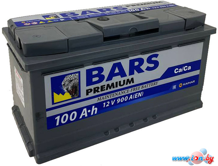 Автомобильный аккумулятор BARS Premium 100 R+ (100 А·ч) в Гомеле