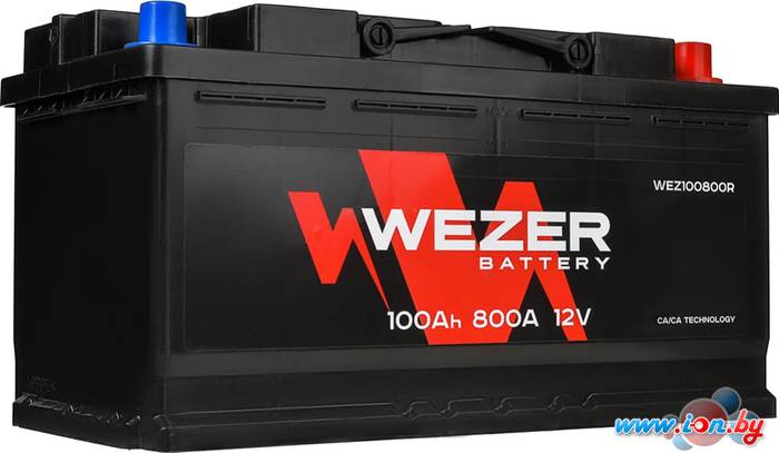 Автомобильный аккумулятор Wezer WEZ100800R (100 А·ч) в Гомеле