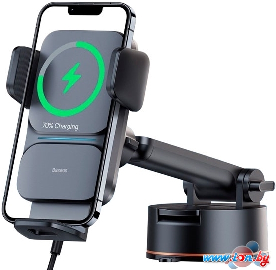 Держатель для смартфона Baseus Wisdom Auto Alignment Car Mount Wireless Charger CGZX000101 в Гомеле