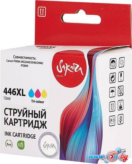 Картридж Sakura Printing SI8284B001 (аналог Canon 446XL Color) в Минске