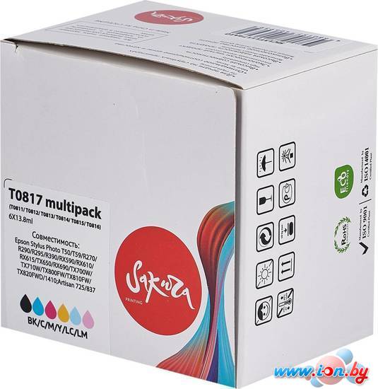 Картридж Sakura Printing SIC13T11174A10 (аналог Epson T0817) в Минске