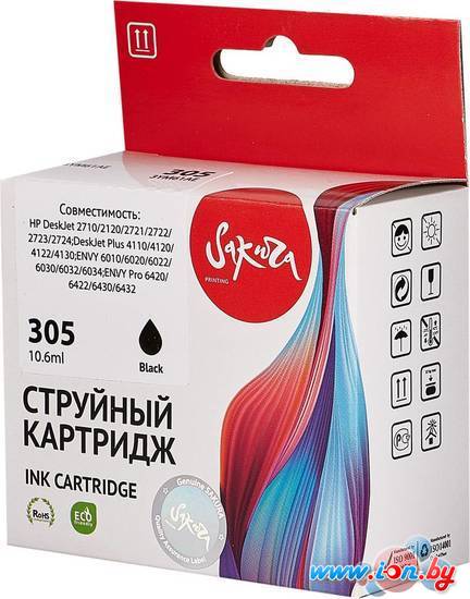 Картридж Sakura Printing SI3YM61AE (аналог HP 305 Black) в Минске