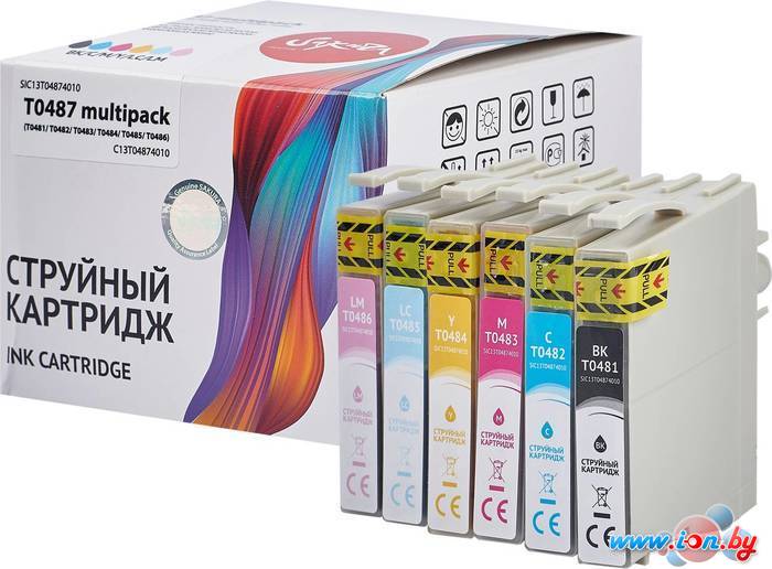 Картридж Sakura Printing SIC13T04874010 (аналог Epson T0487) в Минске