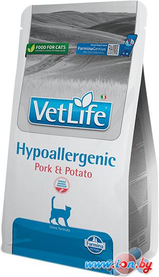 Сухой корм для кошек Farmina Vet Life Hypoallergenic Pork & Potato (гипоаллергенный с картофелем и свининой) 1.5 кг в Гомеле