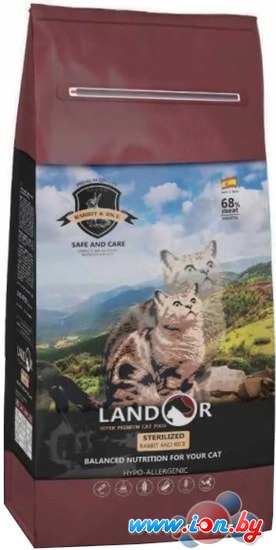 Сухой корм для кошек Landor Sterilised Rabbit and Rice 2 кг в Гомеле