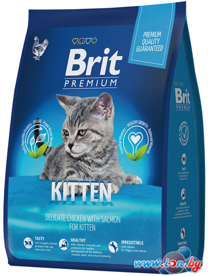 Сухой корм для кошек Brit Premium Cat Kitten с курицей 8 кг в Бресте