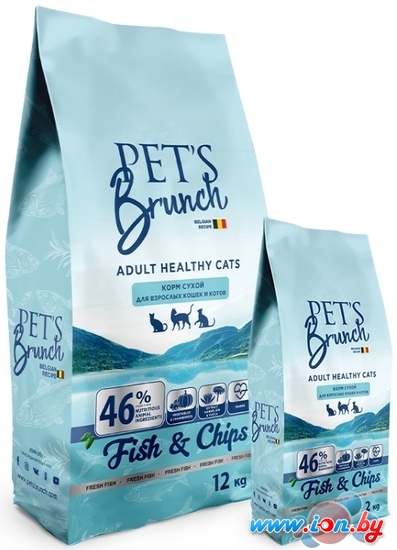 Сухой корм для кошек Pets Brunch для взрослых кошек и котов, имеющих доступ на улицу (12 кг) в Гомеле