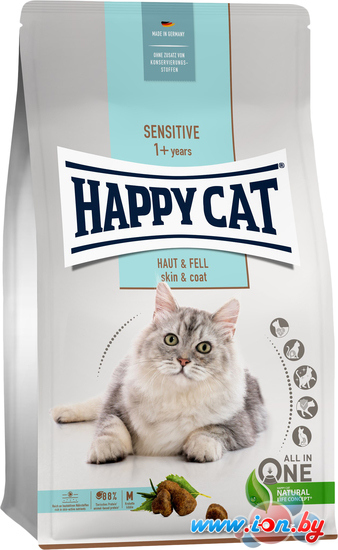 Сухой корм для кошек Happy Cat Sensitive Haut & Fell 34/15 1.3 кг в Бресте