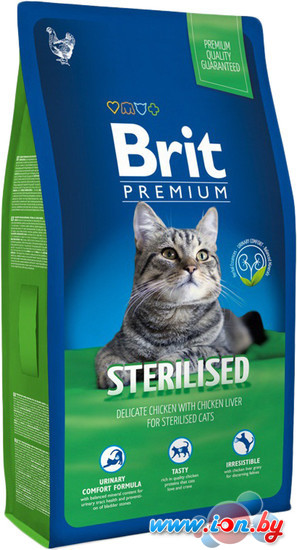 Сухой корм для кошек Brit Premium Cat Sterilised 8 кг в Бресте