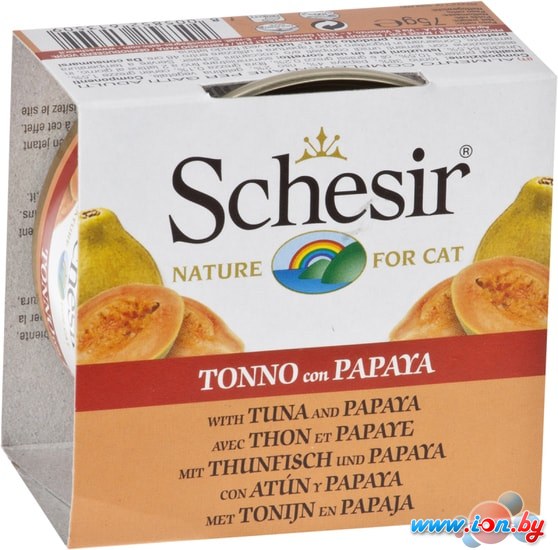 Консервированный корм для кошек Schesir Tuna&Papaya 75 г в Бресте