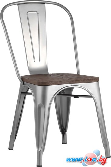 Стул Stool Group Tolix wood (серебристый матовый) в Гомеле