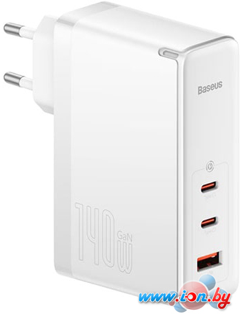 Сетевое зарядное Baseus GaN5 Pro Fast Charger 2C+U 140W EU (белый) в Гродно