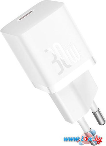 Сетевое зарядное Baseus GaN5 Fast Charger Mini 1C 30W CCGN070502 (белый) в Минске