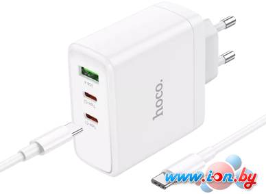 Сетевое зарядное Hoco N30 USB Type-C (белый) в Могилёве