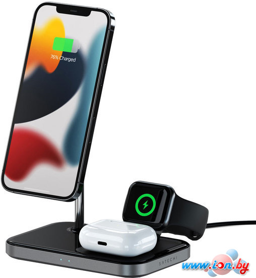 Беспроводное зарядное Satechi 3-in-1 Magnetic Wireless Charging Stand в Могилёве