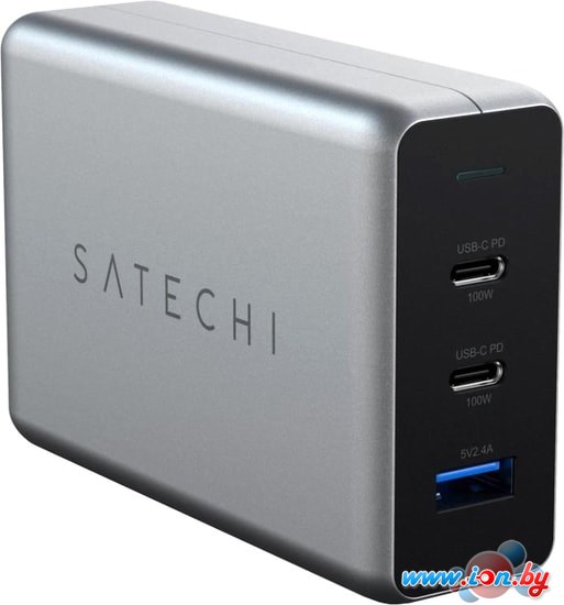 Сетевое зарядное Satechi 100W Type-C PD Compact GAN Charger (европейская вилка) в Могилёве