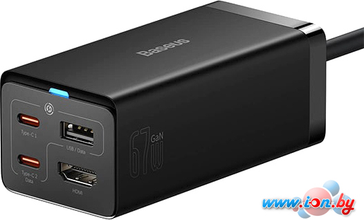 Сетевое зарядное Baseus GaN Pro Desktop Fast Charger 67W 1U+2C+HDMI CCGP110201 в Гродно