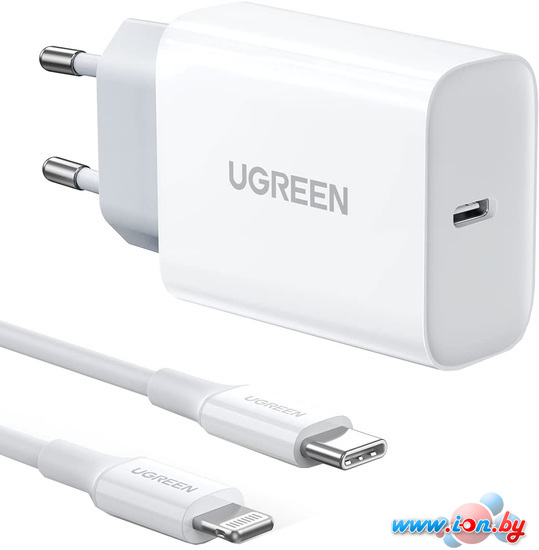 Сетевое зарядное Ugreen CD137 50698 (белый) в Могилёве