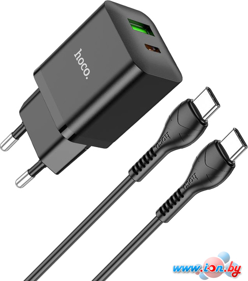 Сетевое зарядное Hoco N28 USB Type-C (черный) в Минске