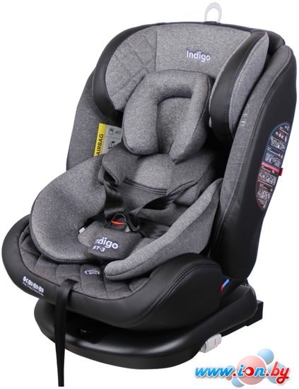 Детское автокресло Indigo Aero Isofix (серый) в Бресте