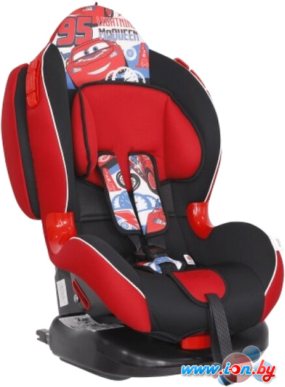 Детское автокресло Siger Disney Кокон Isofix (тачки спидометр/красный) в Минске