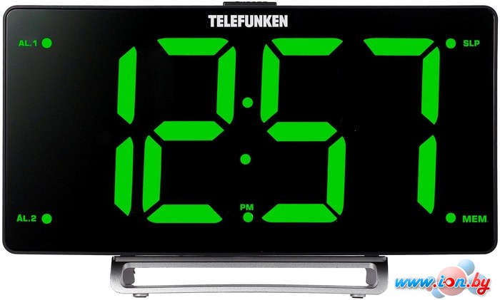 Настольные часы TELEFUNKEN TF-1711U (черный/зеленый) в Могилёве