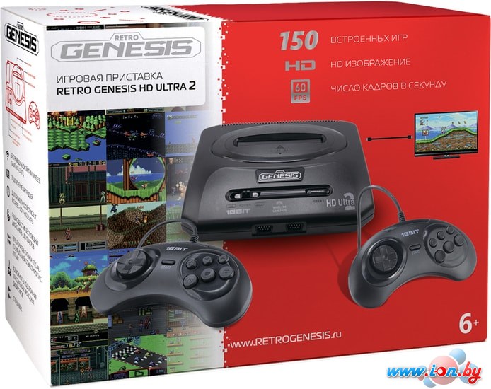 Игровая приставка Retro Genesis HD Ultra 2 (2 проводных геймпада, 150 игр) в Бресте