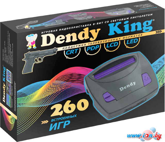 Игровая приставка Dendy King (260 игр + световой пистолет) в Минске