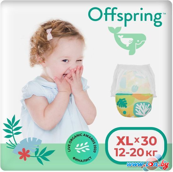 Трусики-подгузники Offspring XL 12-20кг Лес (30 шт) в Могилёве