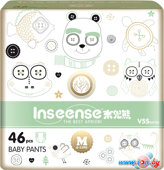 Трусики-подгузники Inseense V5S M 6-11кг Ins46green (46 шт) в Витебске