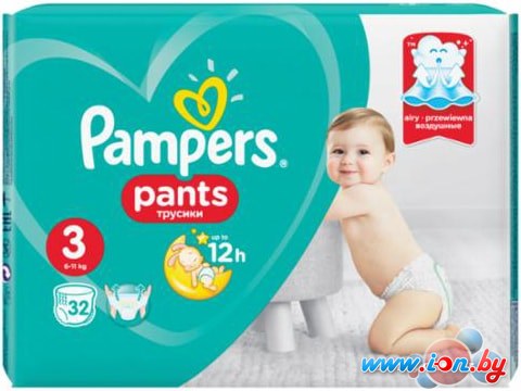 Трусики-подгузники Pampers Pants 3 Midi (32 шт) в Могилёве