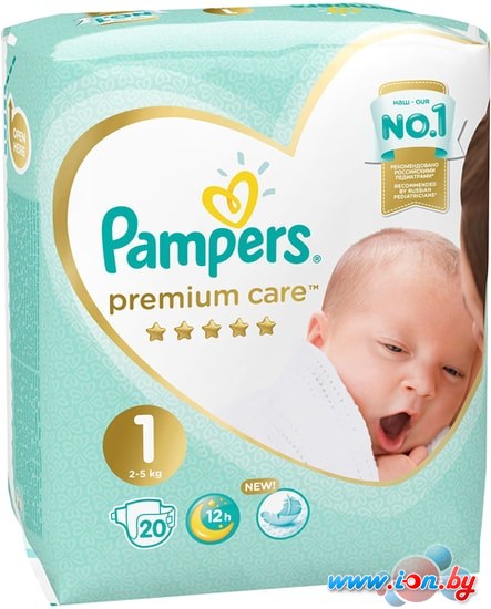 Подгузники Pampers Premium Care 1 Newborn (20 шт) в Гомеле