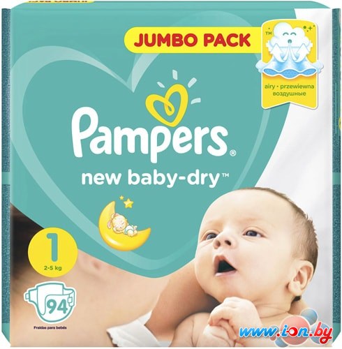 Подгузники Pampers New Baby-Dry 1 Newborn (94 шт) в Гомеле