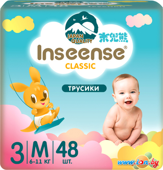 Трусики-подгузники Inseense Classic M 6-11 кг InsCM48Blue (48 шт) в Могилёве