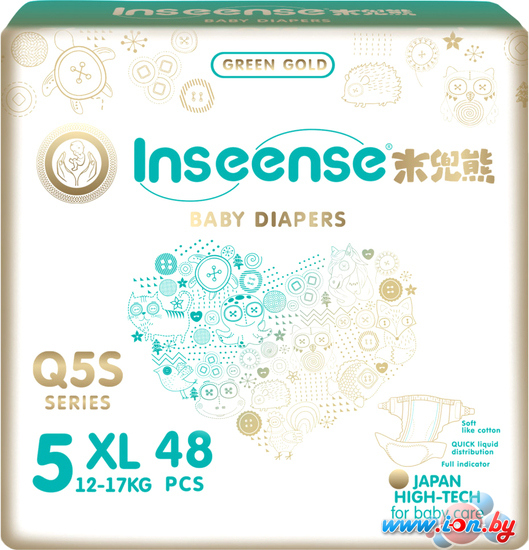 Подгузники Inseense Q5S XL 12-17 кг Ins72775 (48 шт) в Могилёве