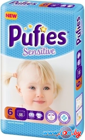 Трусики-подгузники Pufies Sensitive Extra Large 6 (66 шт) в Могилёве