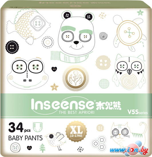 Трусики-подгузники Inseense V5S XL 12-17кг Ins34green (34 шт) в Бресте