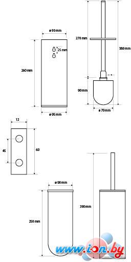 Ершик для унитаза Bemeta Dark 102313060 в Минске