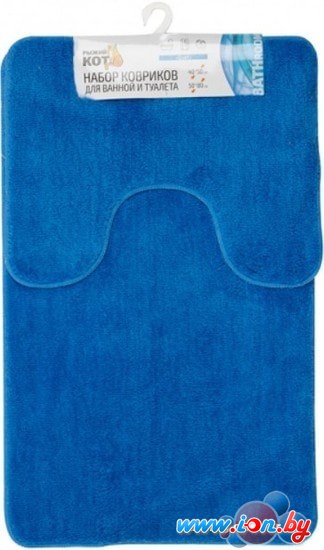 Коврик для ванной Рыжий кот Duet 102513 2 шт (голубой) в Могилёве
