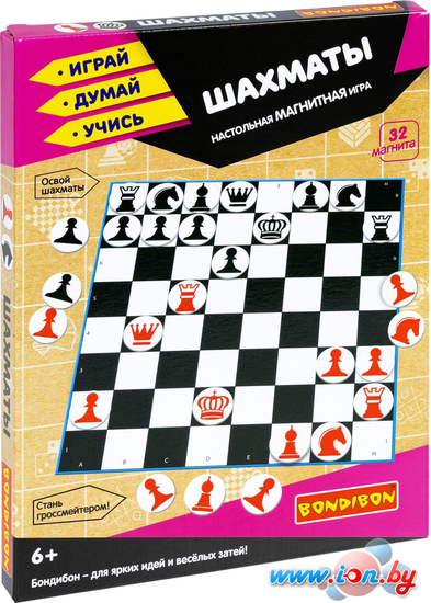 Магнитная доска Bondibon Магнитные игры. Шахматы ВВ5282 в Гродно