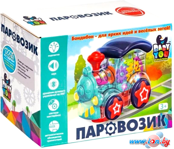 Развивающая игрушка Bondibon Baby You Паровозик ВВ5590 в Могилёве