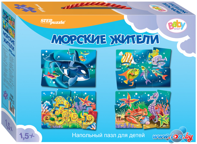 Мозаика/пазл Step Puzzle Baby Step Морские жители 70105 в Гомеле