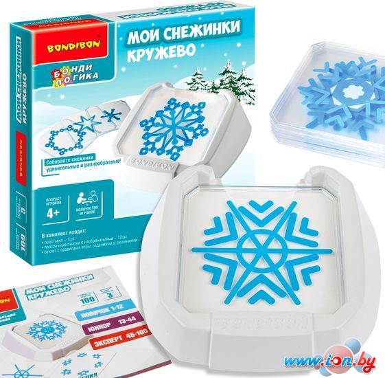 Развивающая игра Bondibon Мои снежинки. Кружево ВВ5078 в Гродно