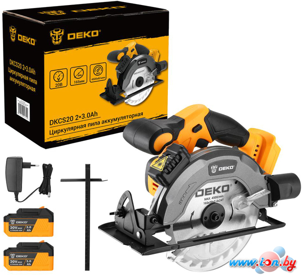 Дисковая (циркулярная) пила Deko DKCS20 063-4024 (с 2-мя АКБ, кейс) в Могилёве